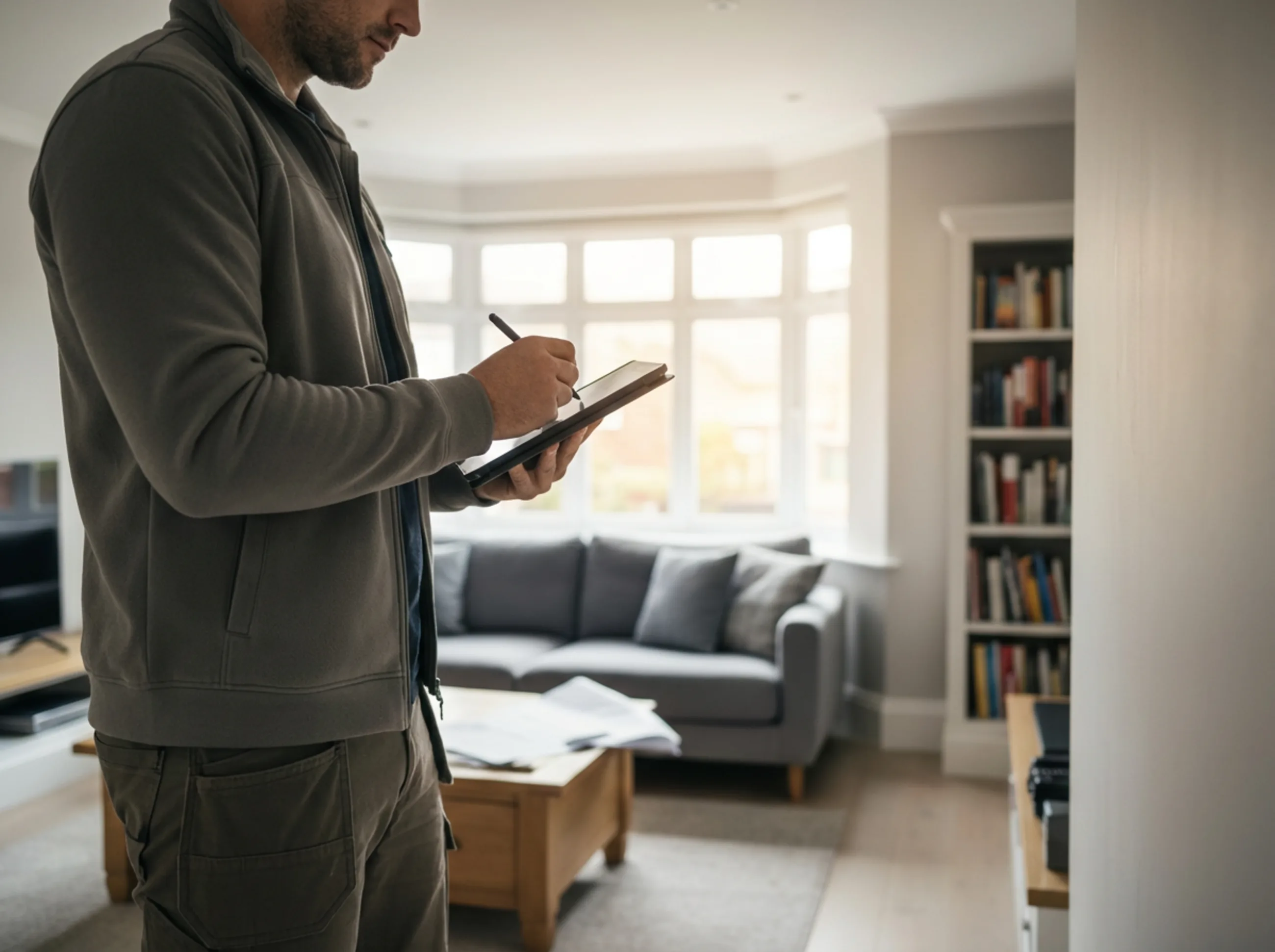 Survey professional documenting site context